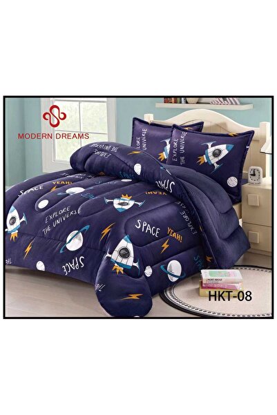 HOURS Horse Winter Baby Bedspread with Faux Fur and Velvet, Double-Sided, Suitable for a 140x200cm Bed, 4 Pieces