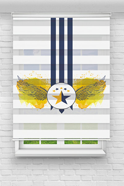 Perdecizade (ENXBOY)LAJİVERT DİJİTAL BASKILI ZEBRA PERDE-COCUK ODASI-STOR PERDE