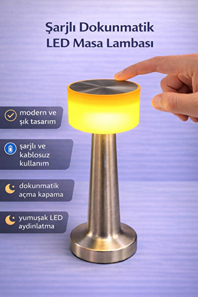 Modernica MASA LAMBASI LEDLİ DOKUNMATİK 3 RENK