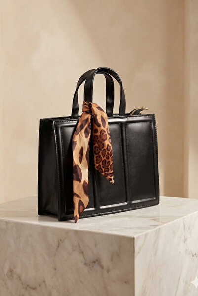 Gebiç Women's Bag Stylish Hand and Shoulder Bag with Scarf Accessory