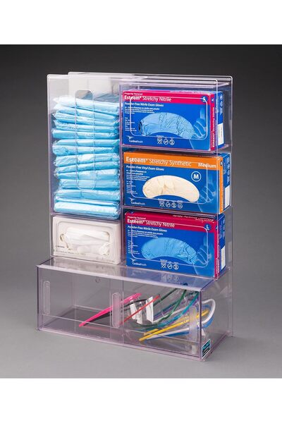 Slasa Acrylic PPE Station Wall Mount
