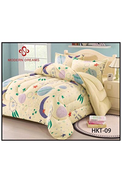 HOURS Horse Winter Baby Bedspread with Faux Fur and Velvet, Double-Sided, Suitable for a 140x200cm Bed, 4 Pieces