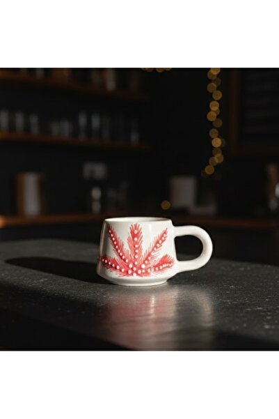 Artiser Pine Tree Patterned Mug, Ceramic Mug, Hand Made Mug