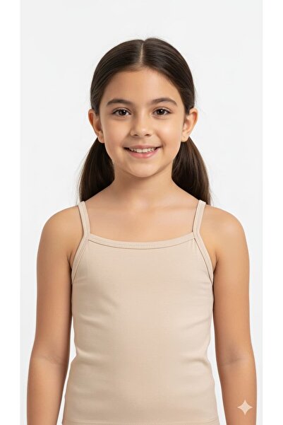 Bumbăcel Girls' solid-tone cotton tank top