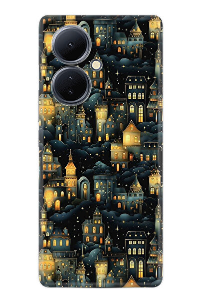 Arvencase غطاء حماية لهاتف فيفو V29 لايت من سلسلة Efex مطبوع ذو نمط مميز stk-...