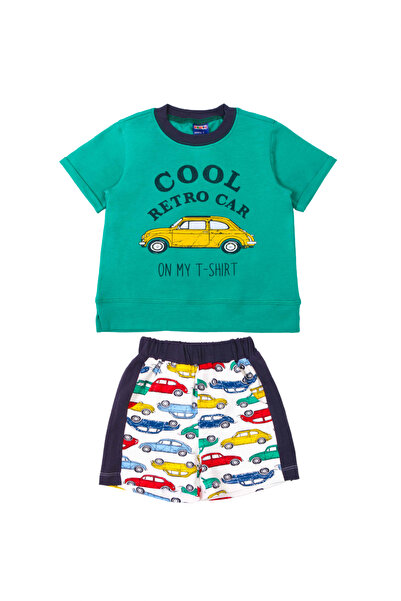 MODJEANS Set pentru baieti MODJEANS, tricou cu grafica retro, pantaloni scurt...