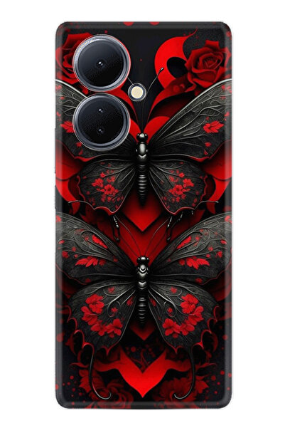 Arvencase غطاء حماية لهاتف فيفو V29 لايت من سلسلة Efex مطبوع ذو نمط مميز stk-...