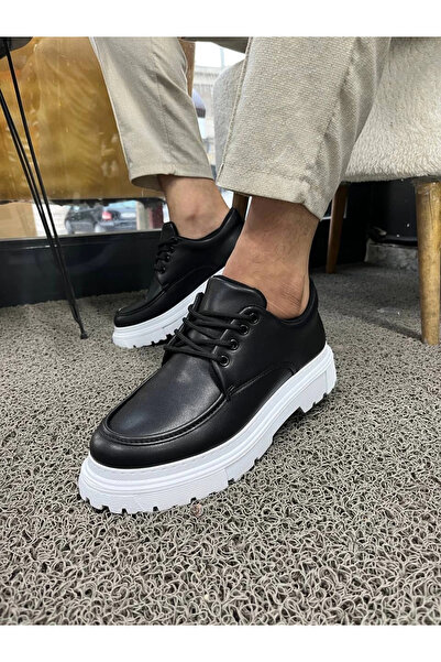 Olmira Store Ανδρικά παπούτσια casual μαύρα δερμάτινα KB-X6 Kuback