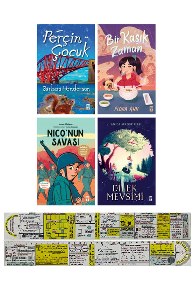 Genç Timaş Perçin Çocuk+Bir Kaşık Zaman+Niconun Savaşı+Dilek Mevsimi 4 Kitap ...