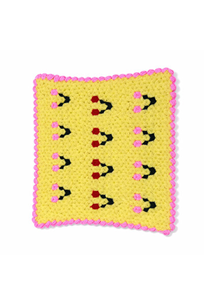 Bittox منشفة حمام متينة مصنوعة يدويًا بنمط ملون نابض بالحياة - منشفة حمام صفر...