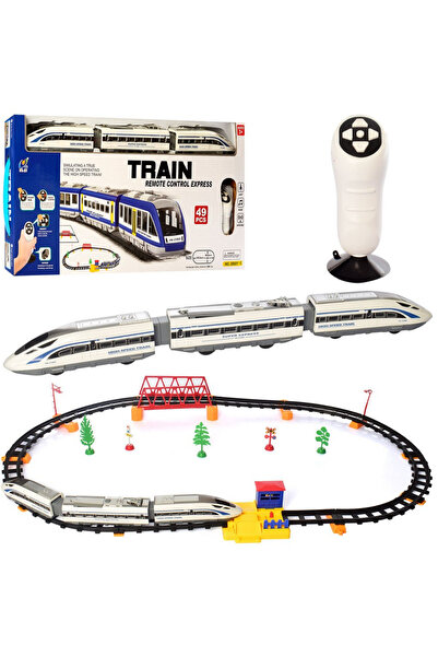 welcomein Oyuncak Uzaktan Kumandalı 49 Parça Işıklı 265 Cm Hızlı Tren Set