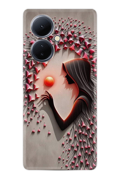 Arvencase غطاء حماية لهاتف فيفو V29 لايت من سلسلة Efex مطبوع بنمط مميز stk-.1...