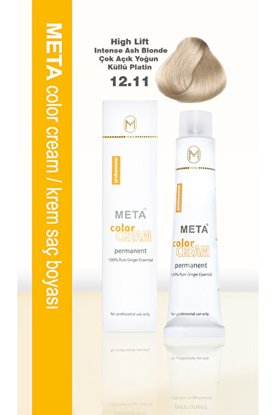 META High Lift Çok Açık Sarı Saç Boyası 60ml / Çok Açık Sarı Yoğun Küllü Plat...
