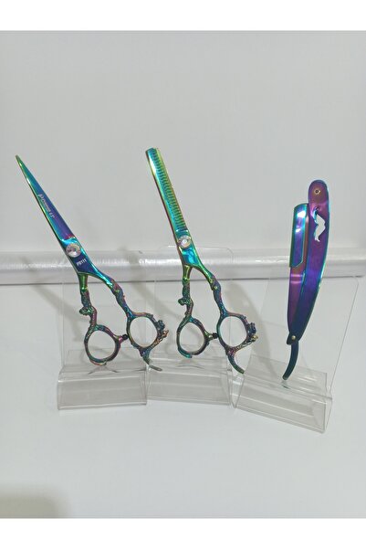 SMP Primco Dragon Makas Seti Efile Makası Ara Makas Berber Çelik Ustura