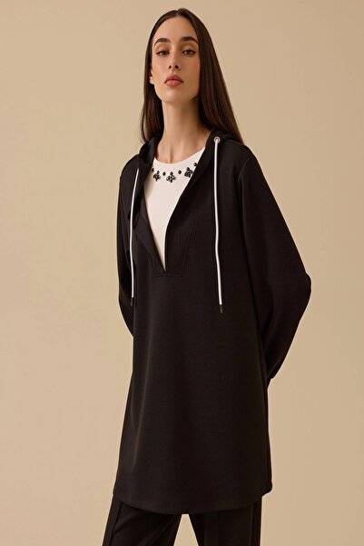 Rain and River Hooded sweatshirt with stone detail