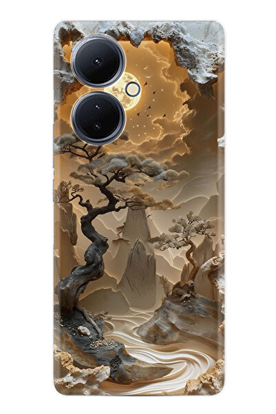 Arvencase غطاء حماية لهاتف فيفو V29 لايت من سلسلة Efex مطبوع بنمط مميز stk-.1...