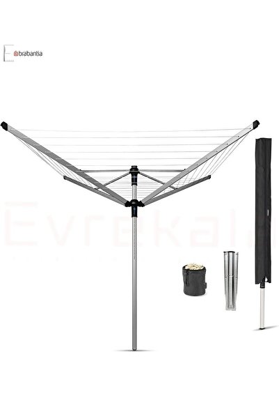 ozbience Metallıc Grey 4 Kollu Döner Çamaşır Kurutma Askısı, 60 m Bahçe Askısı