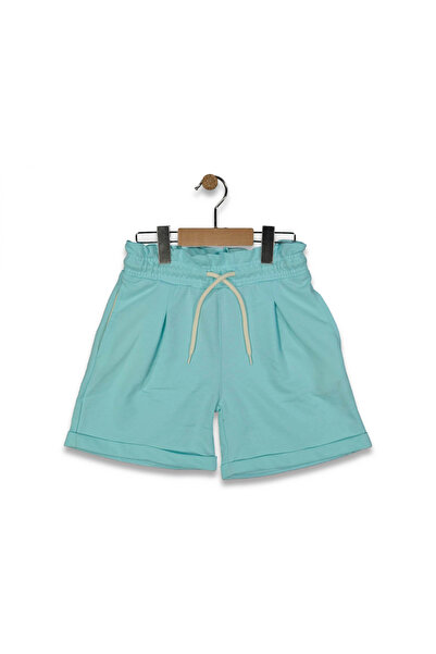 HEKİ Baby & Kid Double Waistband Girls' Capri Pants with Belt