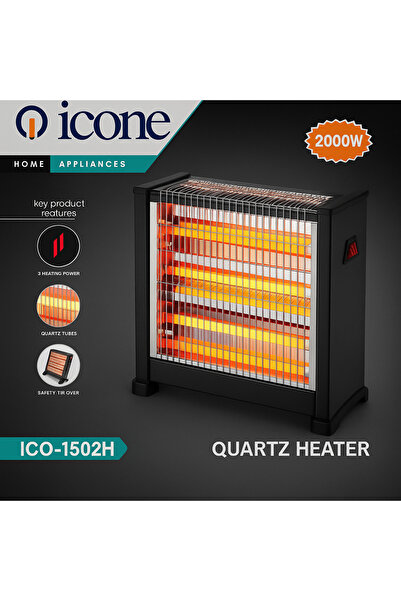 Icon Electric Heater 2000W - Black - Model ICO-1502H