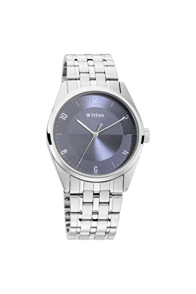 Titan Round Analog Metal Watch for Men - 1729SM05 - 38 mm