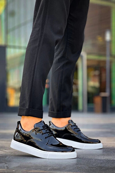 negok KB-X5 Kuback Чорні шкіряні чоловічі туфлі на щодень