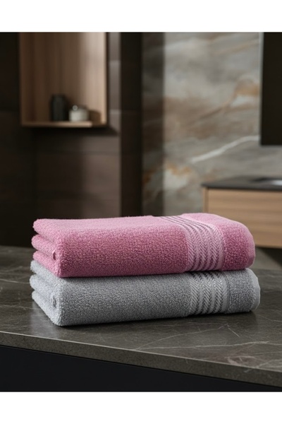 COTTOWEL'S منشفة حمام منقوشة من تشافوس، طقم من قطعتين، مقاس 90×150 سم / منشفة...