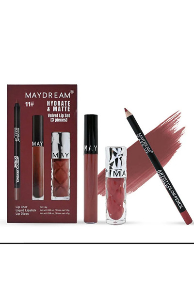 MAYDREAM Complete velvet lip set (3 pieces)