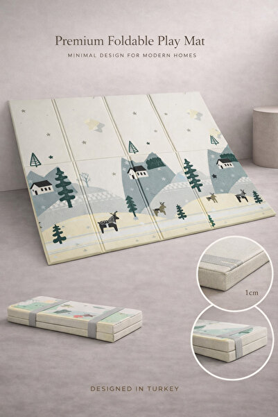 Urrenn Premium Dizayn Katlanabilir Çocuk Bebek Oyun Matı Aktivite Halısı 2026...