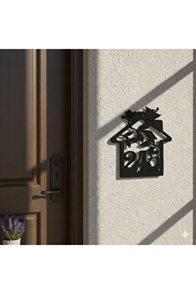 kesita TASARIM Kapı Numarası Tabelası – Dekoratif Kapı Süsü (10 X 15 CM) Kendinden Yapışkanlı