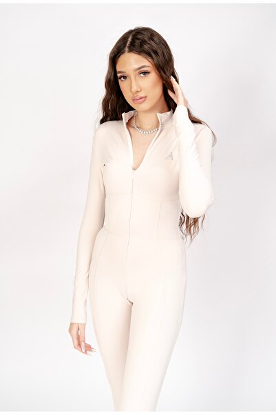 ALORA Cream Fit Jumpsuit -