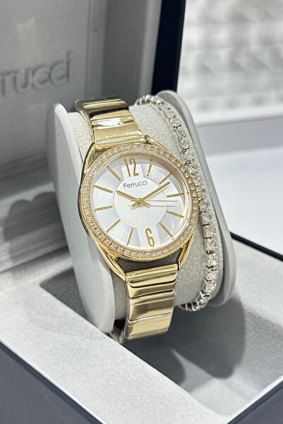 Ferrucci Çelik Kordon Su Geçirmez Garantili Kadın Kol Saati