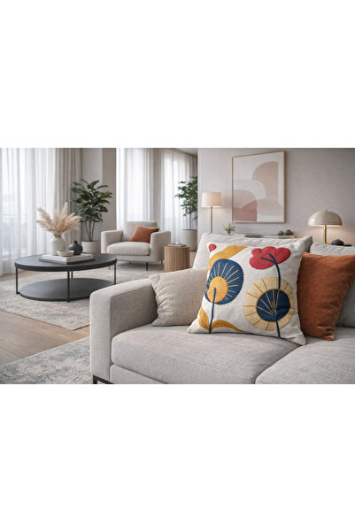 ÖZDAĞ HOME CONCEPT Digital Print Patterned Throw Pillow Cover 43X43 cm – Prem...
