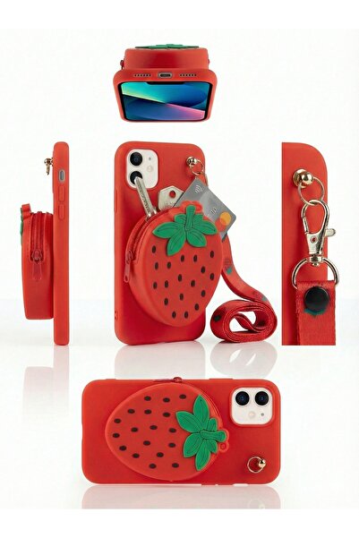 OSG 3D Patterned Phone Case with iPhone 11 Compatible Bag and Neck Strap Attachment