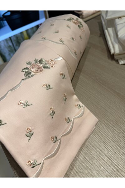 incisecrethome Single Size Cotton Satin Duvet Cover Set Embroidered 3 Pieces |   Youth & Guest Room 160*220 cm