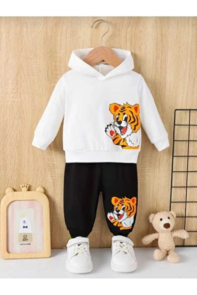 Nice Clothes Παιδικό Σετ Φόρμας με Κουκούλα UNISEX (ΧΑΡΙΤΩΜΕΝΟ ΤΑΙΓΡΙΔΑ)