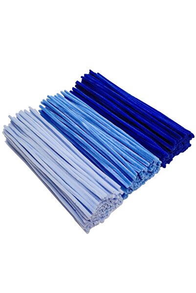 Hobialem 75 Adet 3'lü Şönil Seti Mavi , Açık Mavi ve Koyu Mavi ,Çiçek Yapımın...