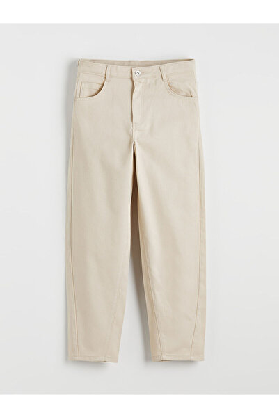 LC Waikiki Pantaloni din gabardină pentru băieți LCW KidsBeige Regular Fit