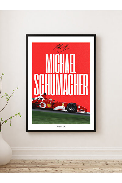 Pixaflair - Schumacher Formula 1 - Çerçevesiz Poster