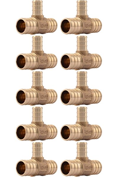 BRF lngsell UC412LFA10 3/10,2 cm x 3/10,2 cm x 1/5,1 cm pirinç PEX azaltır çay 10 paket 188546