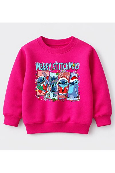 Efendioğlu Design Sweatshirt 4 Photo Stitchmas Printed New Year Christmas 3 Y...