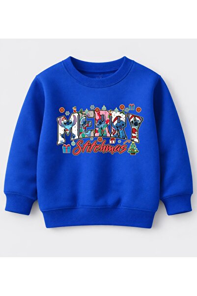 Efendioğlu Design Sweatshirt Merry Sti̇tchmas B Printed New Year Christmas 3-...