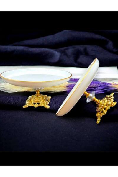 Niyara home Porcelain 1 piece 25 cm with metal legs