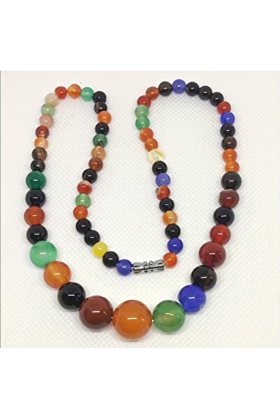 best bioenerji taş terapi Agate Natural Stone Necklace