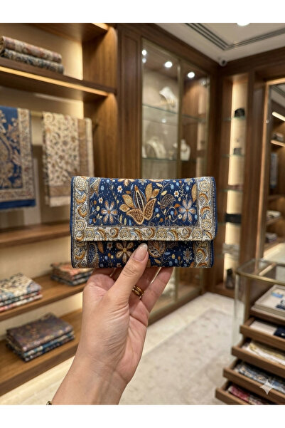 Gamy Bags محفظة نسائية بوهيمية منقوشة عرقياً - محفظة منسوجة بنمط تركي - محفظة منسوجة أصلية بنمط الكليم