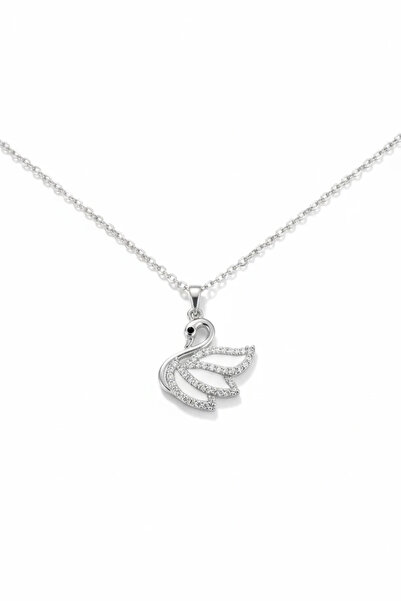 Dorvina 316L Steel Silver Color Chain Zircon Stone Swan Model Women's Necklace Non-Tarnish |   Stylish and Durable Jewelry
