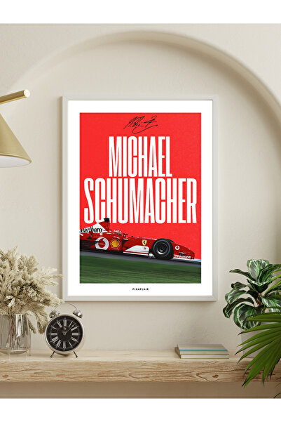 Pixaflair - Schumacher Formula 1 - Çerçevesiz Poster