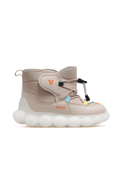 Vicco Tatu Girl's Lighted Fur Boots 25K 943.500 Pk Beige