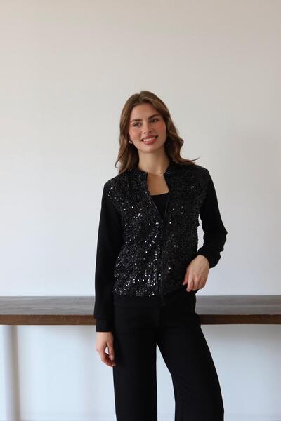 şans life Modal Kumaş Pul Payetli İkili Takım