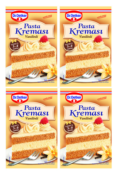 Dr. Oetker Vanilinli Pasta Kreması 130 gr x 4 Adet