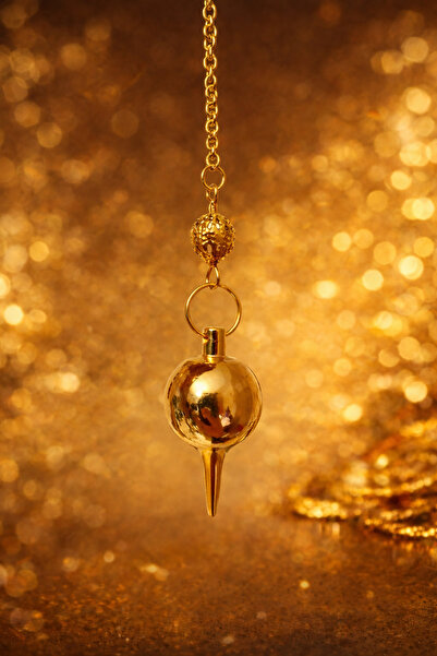 best bioenerji taş terapi Gold Color Pandul Spiral Pendulum on Sale